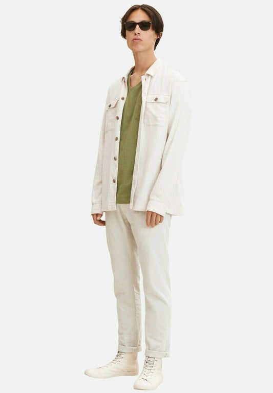 TOM TAILOR Denim BRUSTTASCHEÂ - T-Shirt Basic - Felt Green