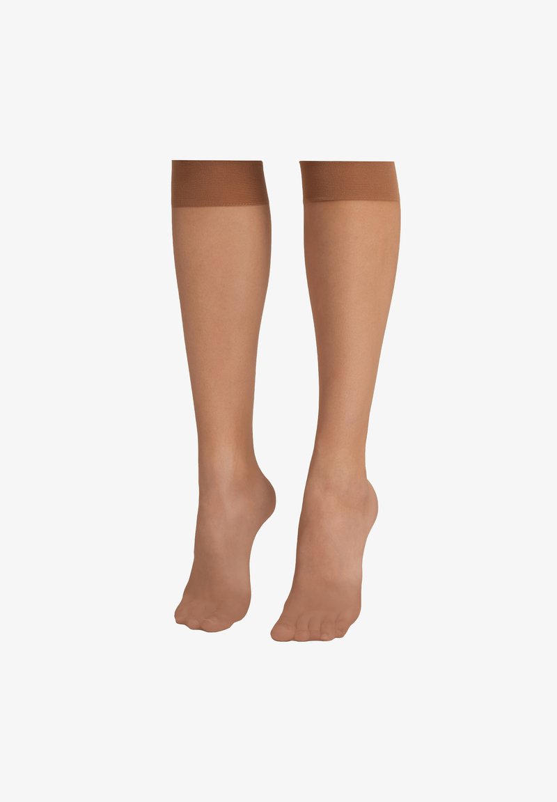 Calzedonia TRANSPARENTE KNIESTRÜMPFE 8 DENIER MIT KOMFORTBÜNDCHEN - Kniestrümpfe - Black
