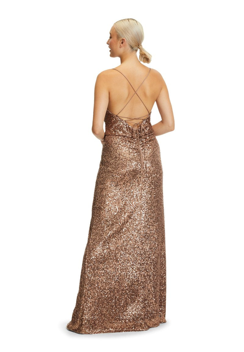 Vera Mont ABEND MIT PAILLETTEN - Ballkleid - Cream Gold