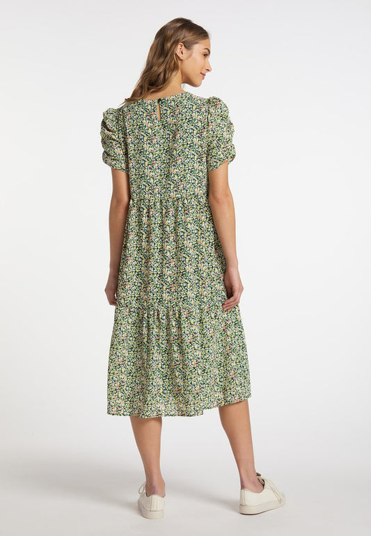 MYMO NOLIE - Freizeitkleid - Grün Mehrfarbig
