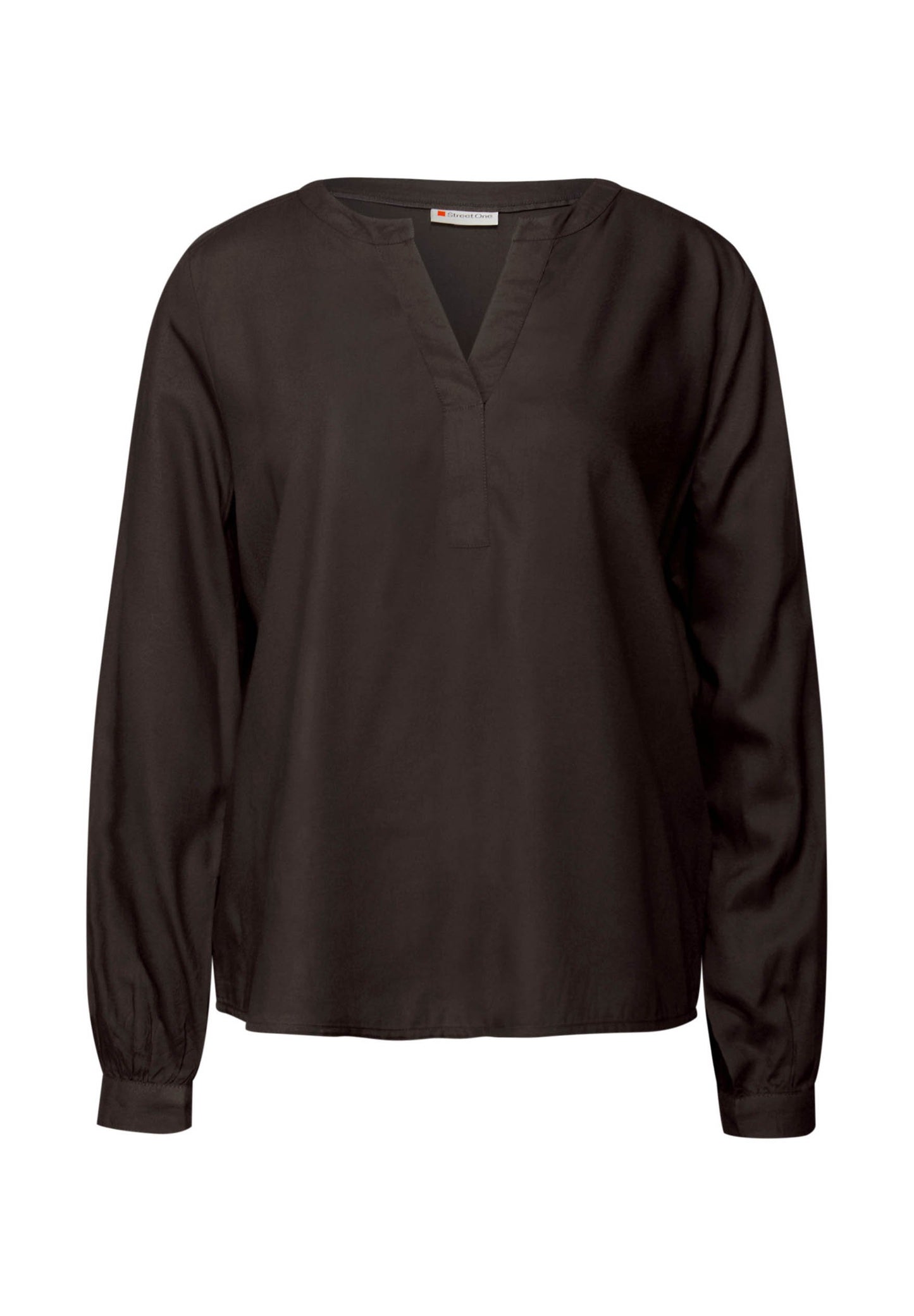 STREET ONE SPLIT NECK - Blouse - Grün