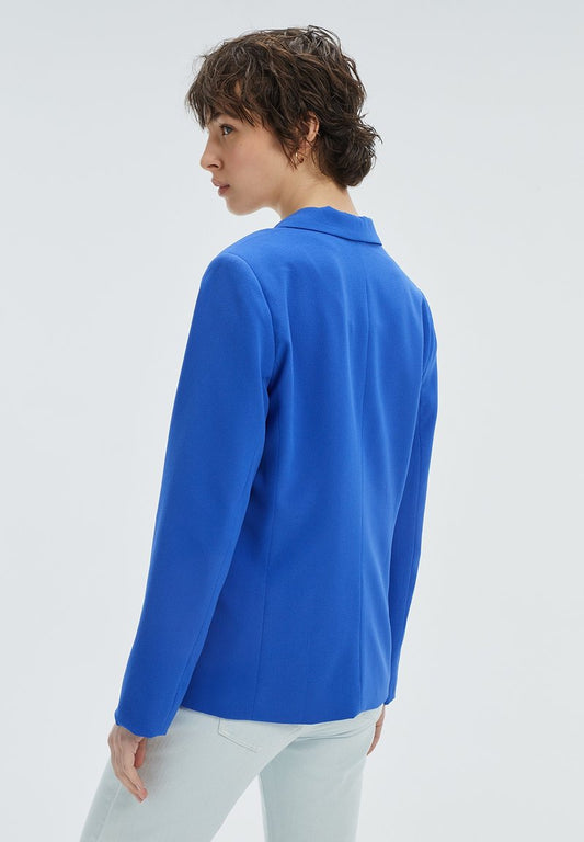 MANGA LARGA FORRADA - Blazer - Azul