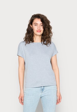Skiny LANGARM SHIRT - Nachtwäsche Shirt - Denim Melange