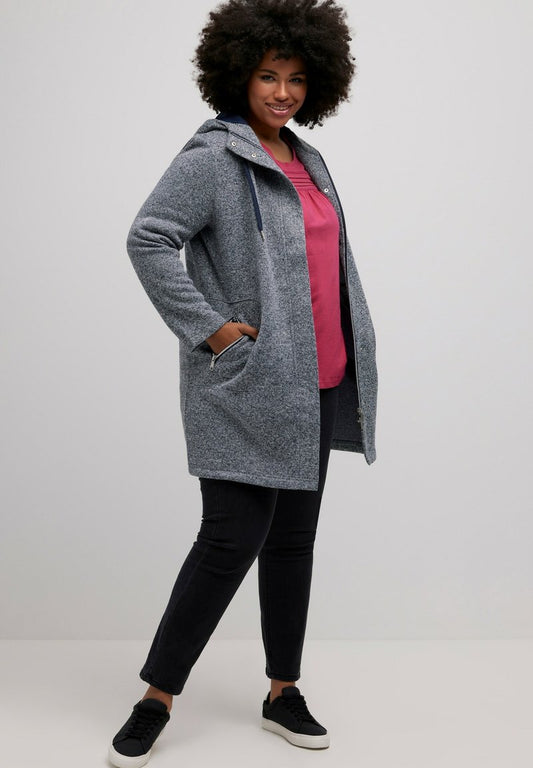 Ulla Popken Übergangsjacke - Marine