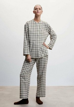 Intimissimi CUDDLES - Nachtwäsche Hose - Check Grigio Panna