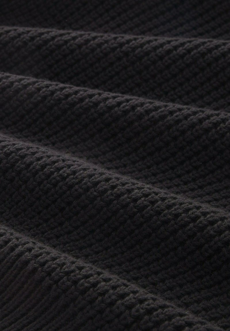 TOM TAILOR Denim IN WICKEL-OPTI - Strickjacke - Deep Black
