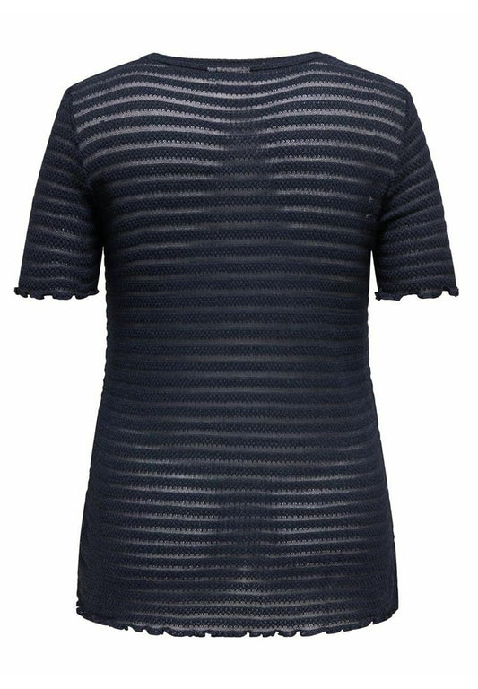 ONLY CARMAKOMA CURVY RUNDHALS - T-Shirt Basic - Night Sky