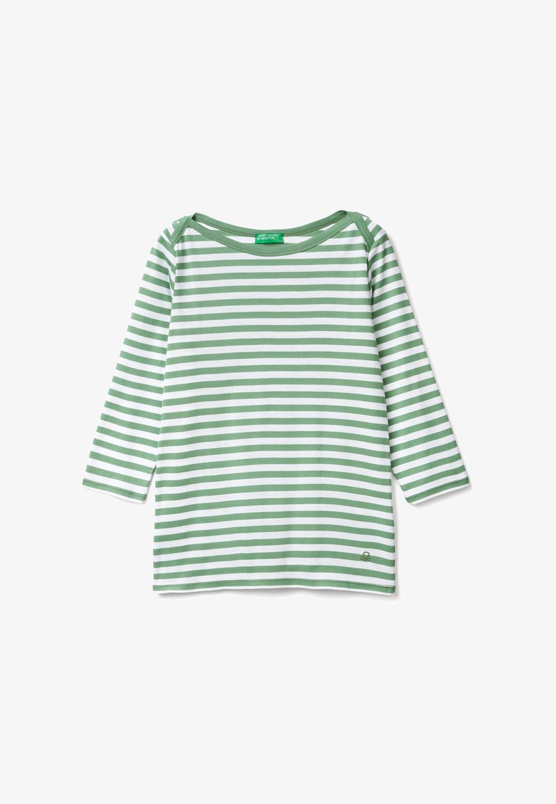 United Colors Of Benetton SLIM FIT IN STRIPED WITH SHORT SLEEVE - Langarmshirt - Mustard
