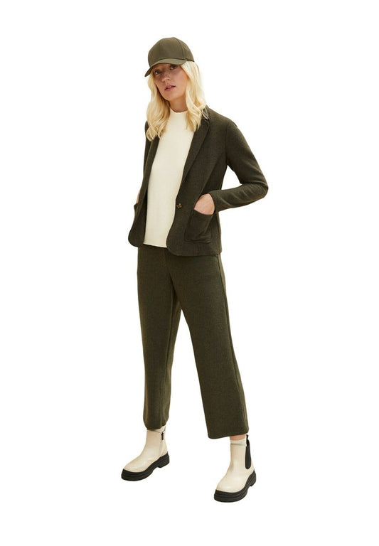 Tom Tailor Blazer - Tarmac Khaki Melange