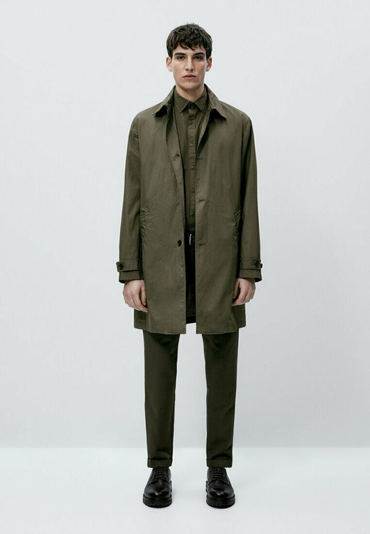Massimo Dutti LIGHT TECHNICAL - Kurzmantel - Khaki