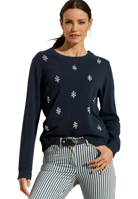 Sweatshirt - Marineblau