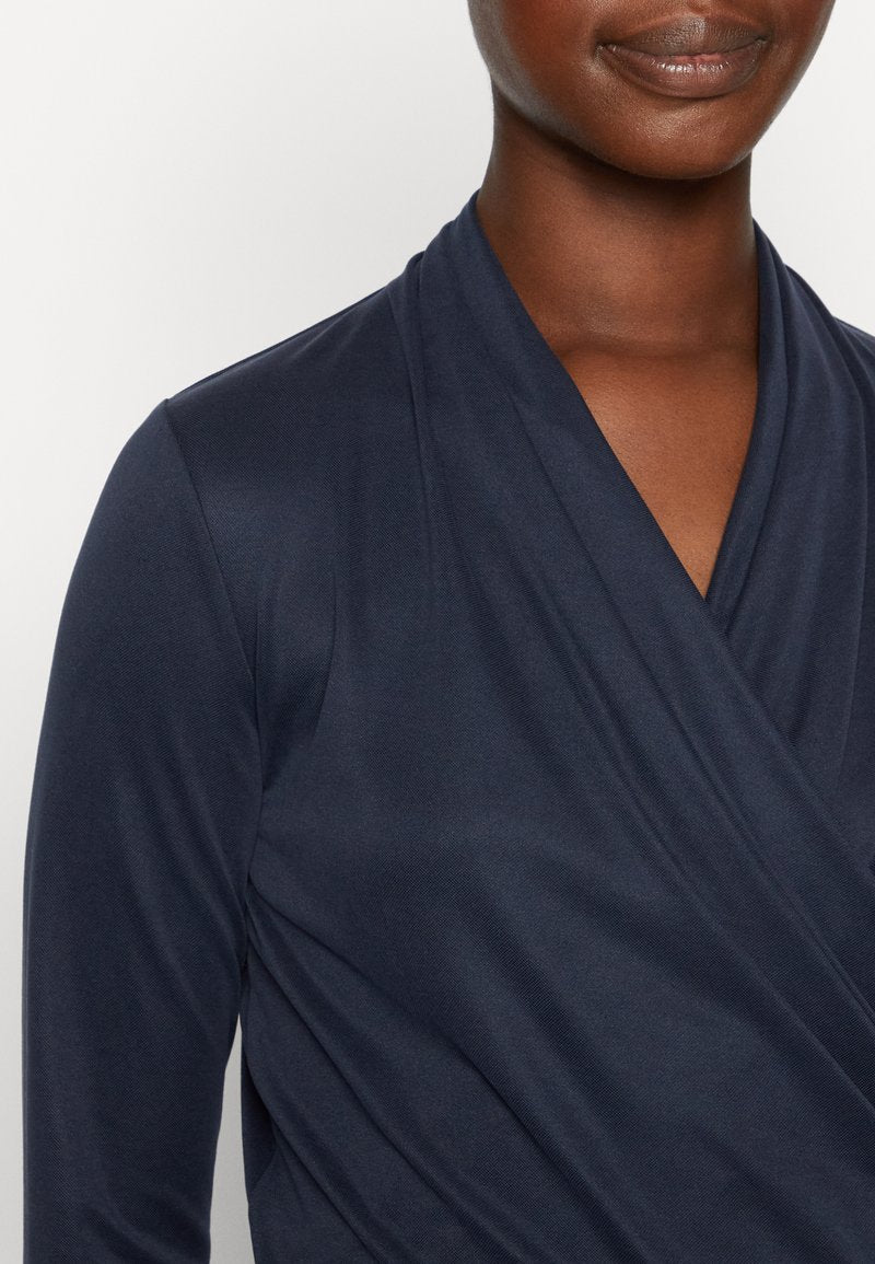 InWear ALANO WRAP BLOUSE - Langarmshirt - Marine Blue
