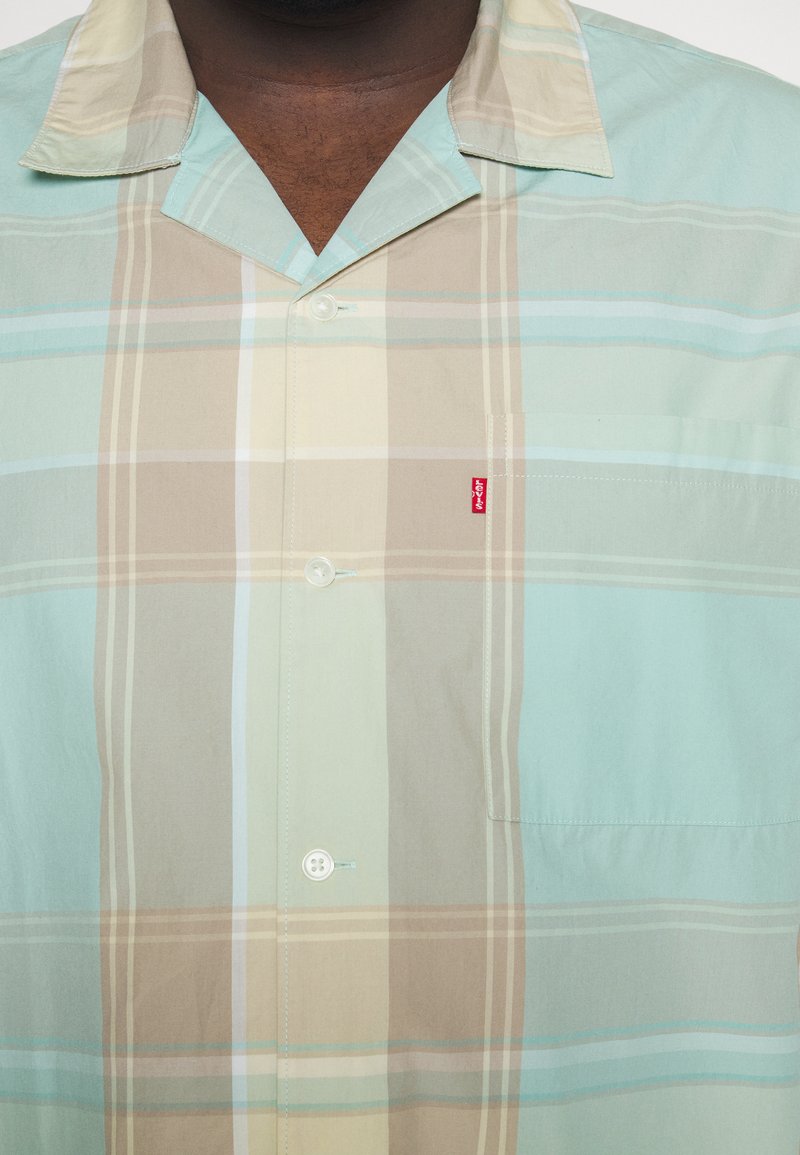 BIG SUNSET CAMP SHIRT - Hemd - Martin Plaid Pastel Turquoise