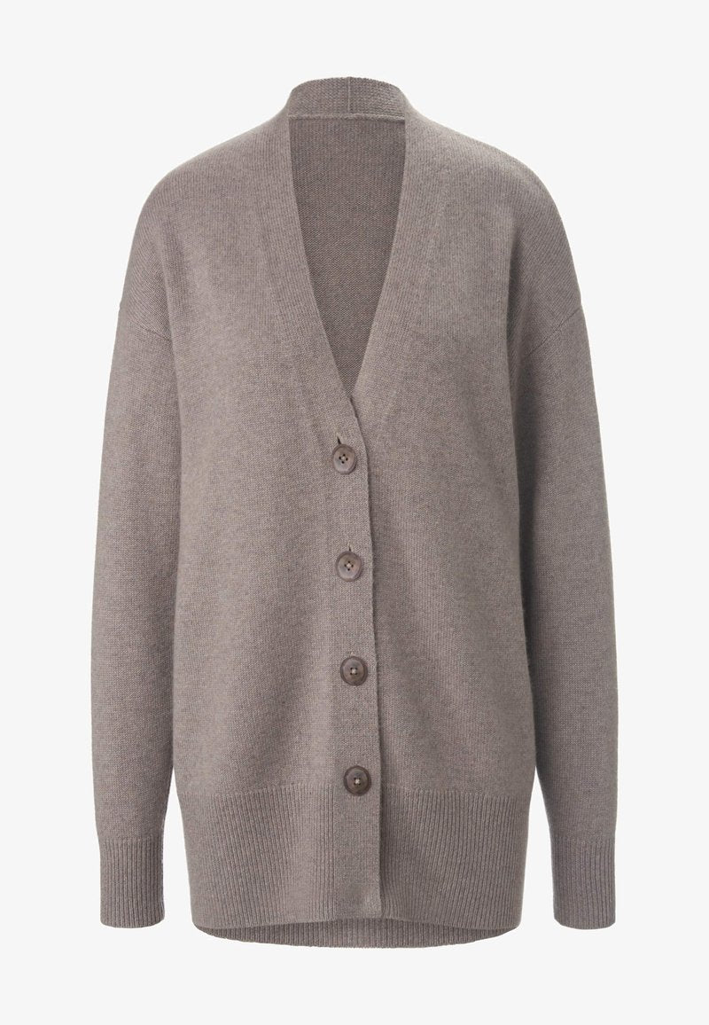 CASHMERE - Strickjacke - Taupe