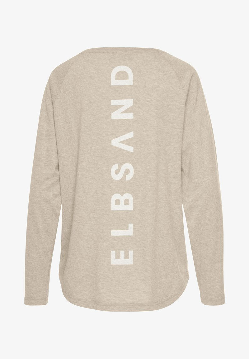 Elbsand Langarmshirt - Blau Meliert
