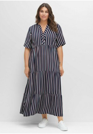 Sheego Maxikleid - Schwarz Bedruckt