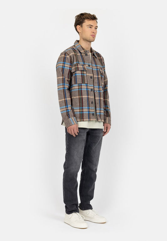 Denim Project POCKET - Leichte Jacke - Check Brown