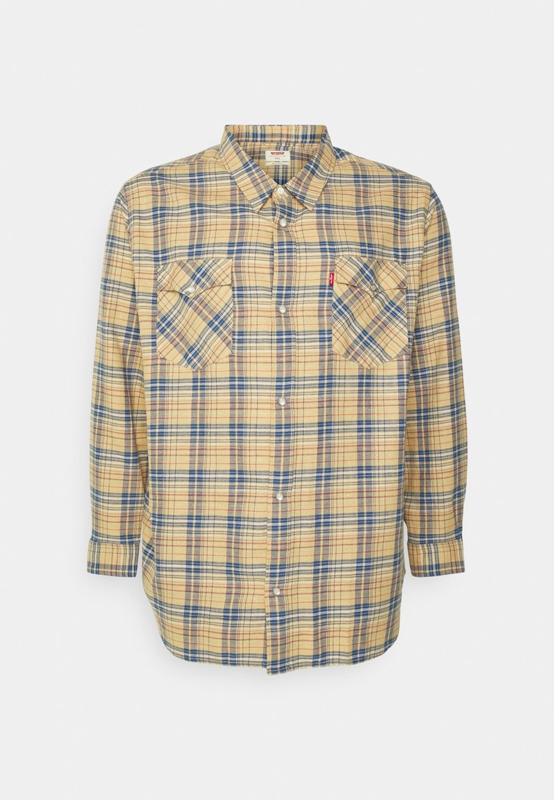 BIG RELAXED FIT WESTERN - Hemd - Beige/blue