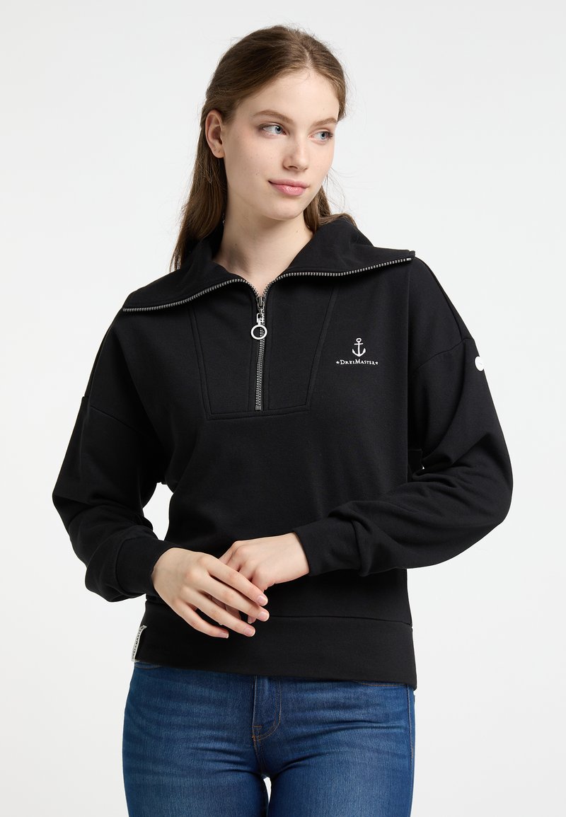 Dreimaster OVERSIZED BRIDGEPORT - Sweatshirt - Schwarz