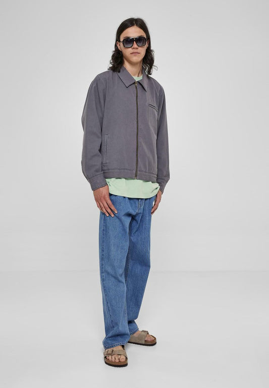 URBAN CLASSICS OVERDYED WORKWEAR - Jeansjacke - Darkshadow