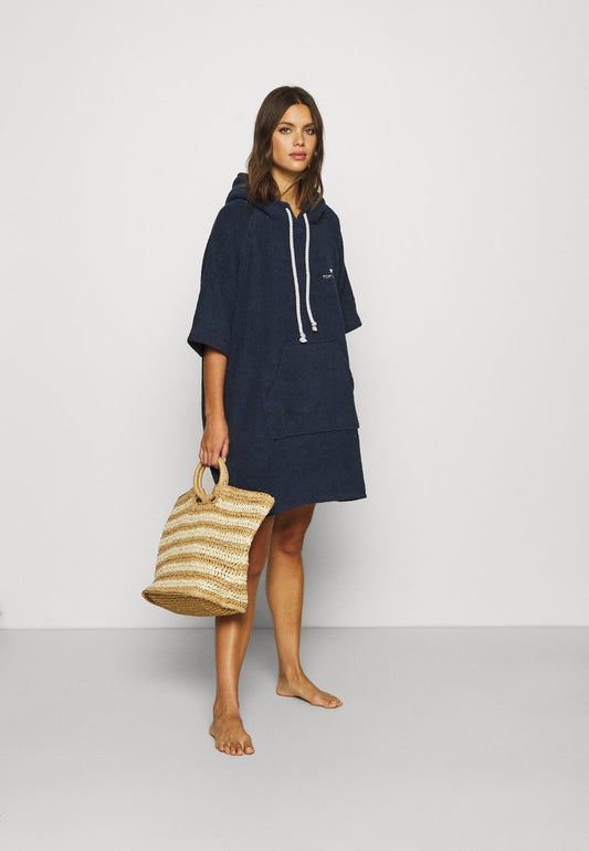 Tom Tailor SURF PONCHO - Strandaccessoire - Navy