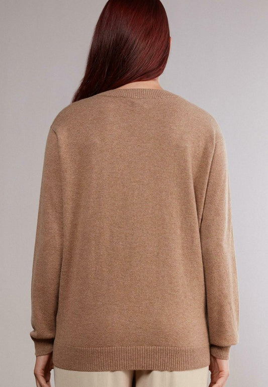 MIT U BOOT AUSSCHNITT - Strickpullover - Rhum