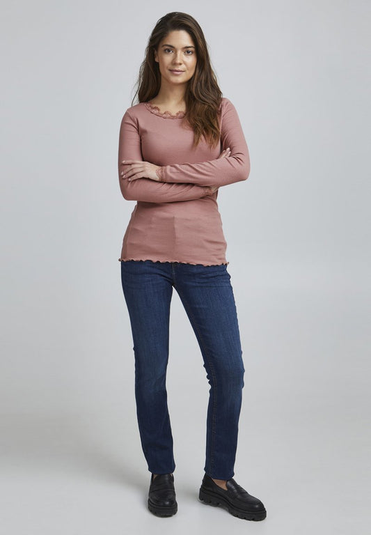 Fransa FRHIZAMOND - Langarmshirt - Ash Rose