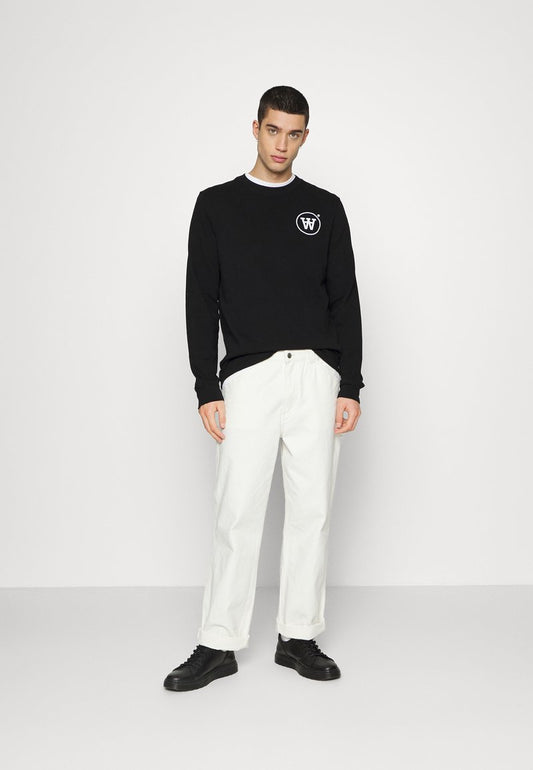 Wood Wood MAK LONG SLEEVE - Langarmshirt - Black