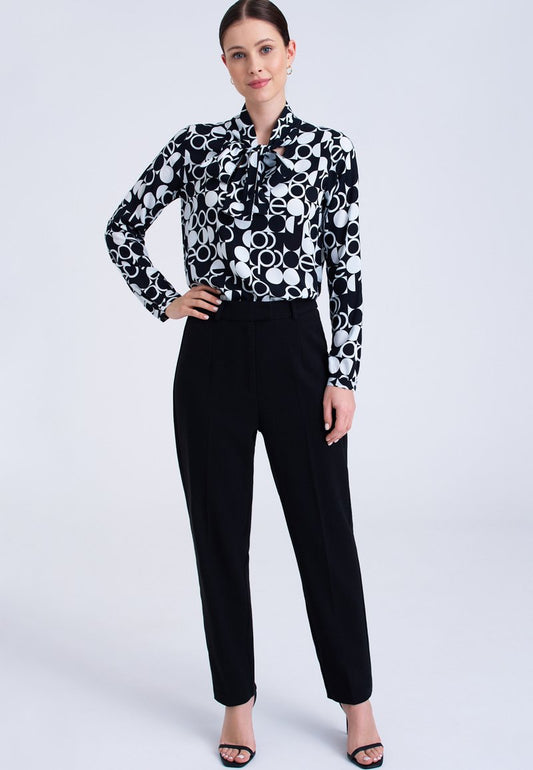 Bluse - Black Print