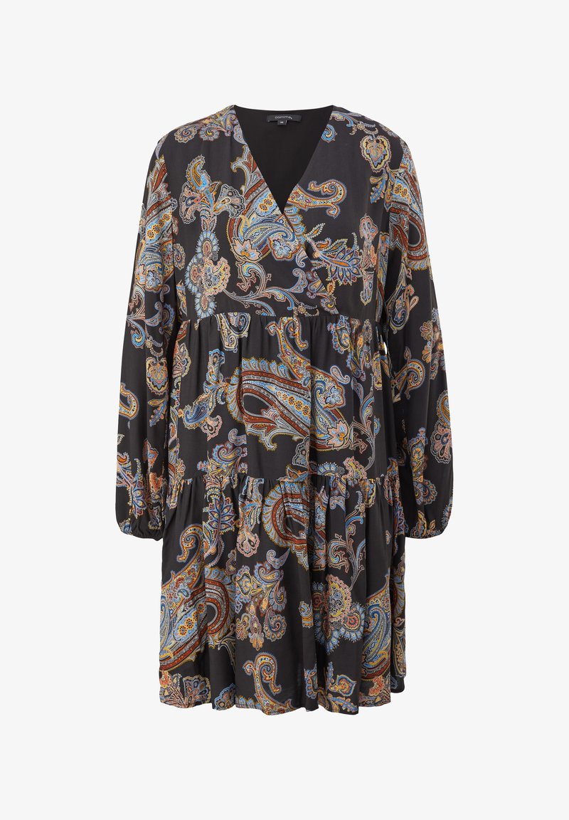Comma Jerseykleid - Black Graphic
