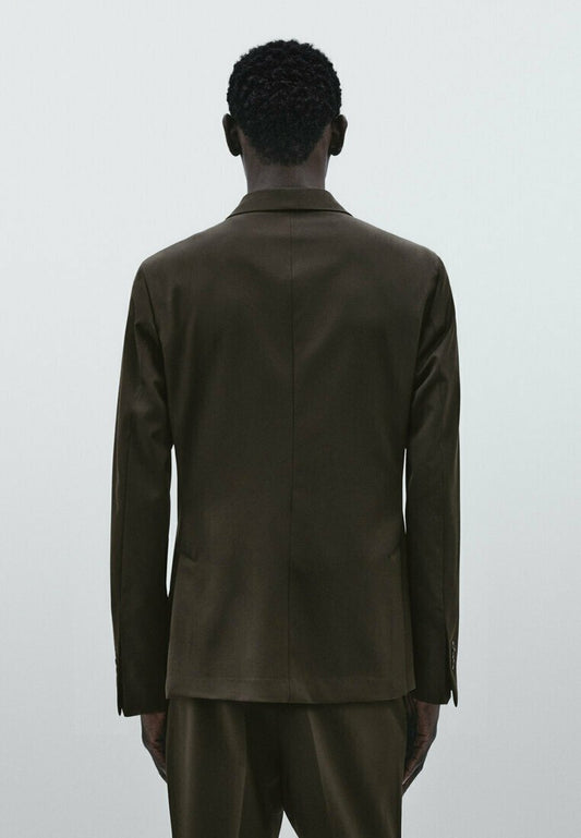 Massimo Dutti STUDIO - TECHNICAL - Anzugsakko - Khaki