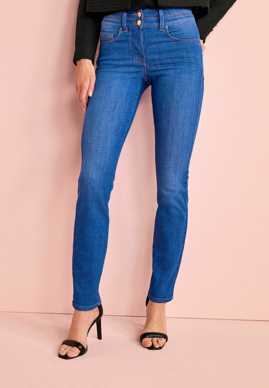 Next LIFT SHAPE - Jeans Slim Fit - Bright Blue Denim