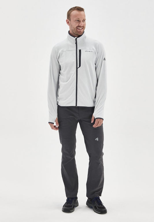 Eddie Bauer HIGH ROUTE GRID FULL ZIP - Fleecejacke - Zementgrau