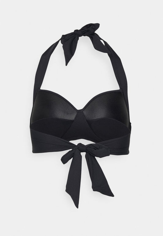 Seafolly TWIST SOFT CUP HALTER - Bikini-Top - Black