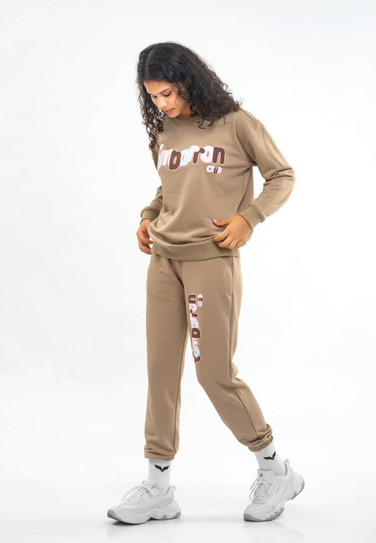 REGULAR FIT - Trainingsanzug - Stone