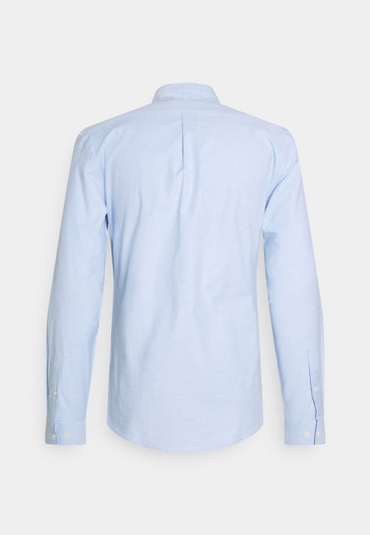 Lindbergh SLIM FIT OXFORD MANDERIN SUPERFLEX - Hemd - Blue