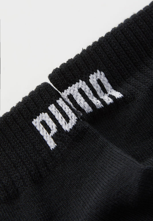 Puma QUARTER PLAIN UNISEX 9 PACK - Sports Socks - Black