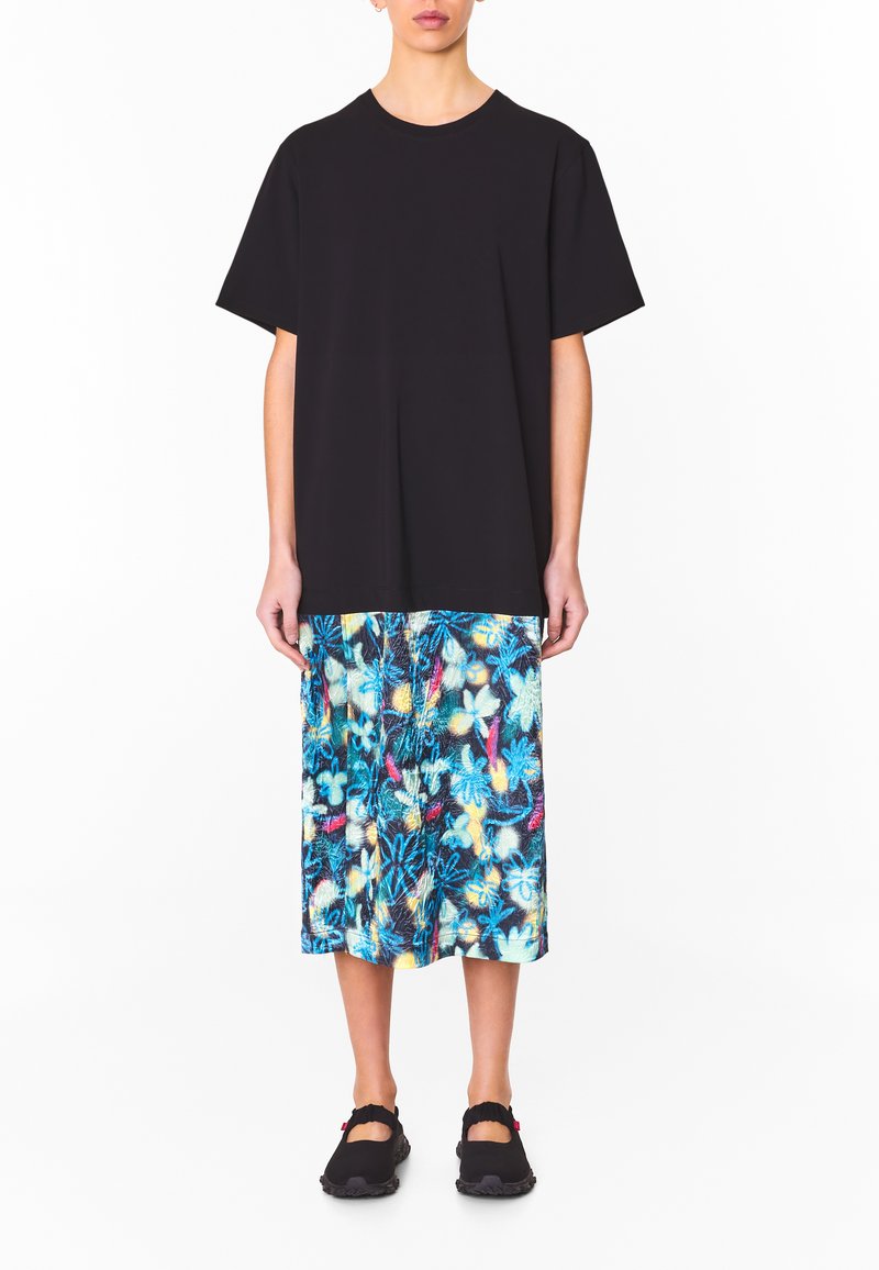 Jerseykleid - Graffiti Flowers Blue