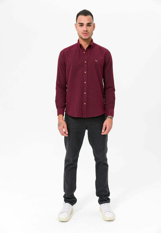 REGULAR FIT - Hemd - Bordeaux