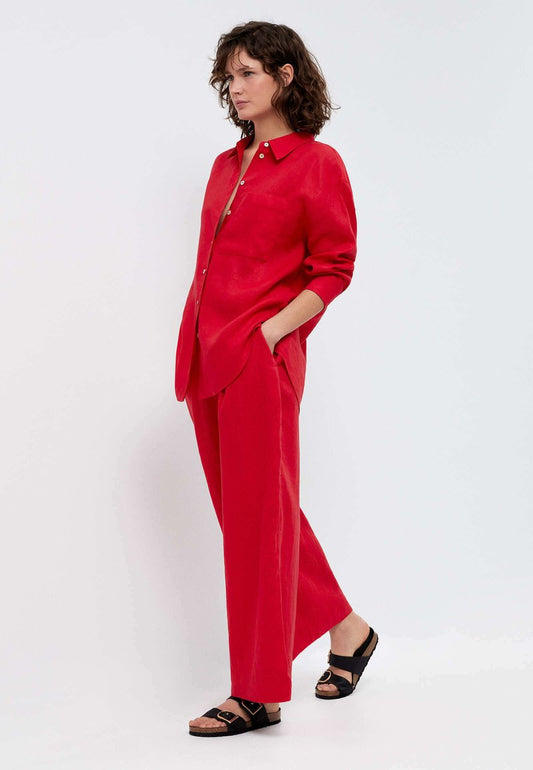 Oysho Stoffhose - Red