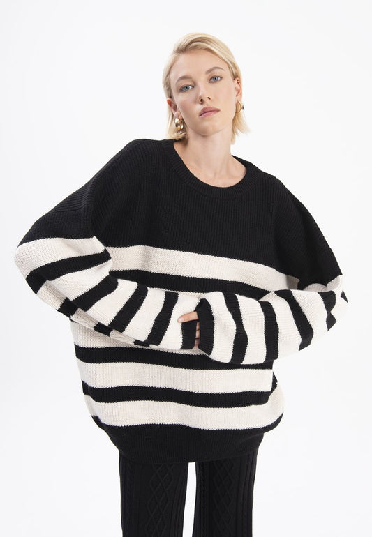 STELLA - Strickpullover - Black