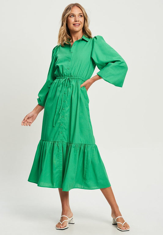 Calli VALERI MIDI - Blusenkleid - Apple Green