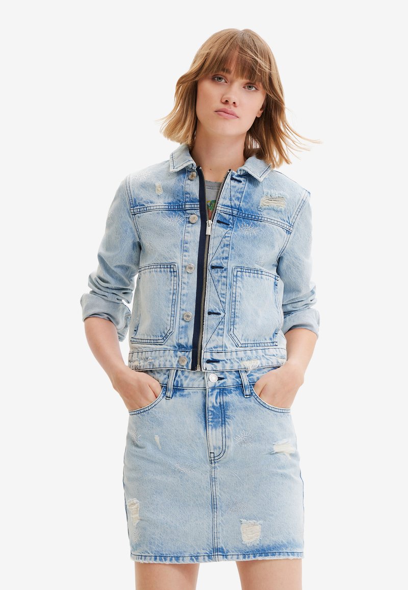 Desigual CHAQ_FERIHA - Jeansjacke - Denim Light Wash