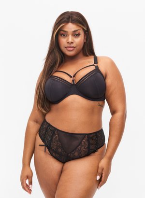 G-STRING MIT SPITZE - String - Black