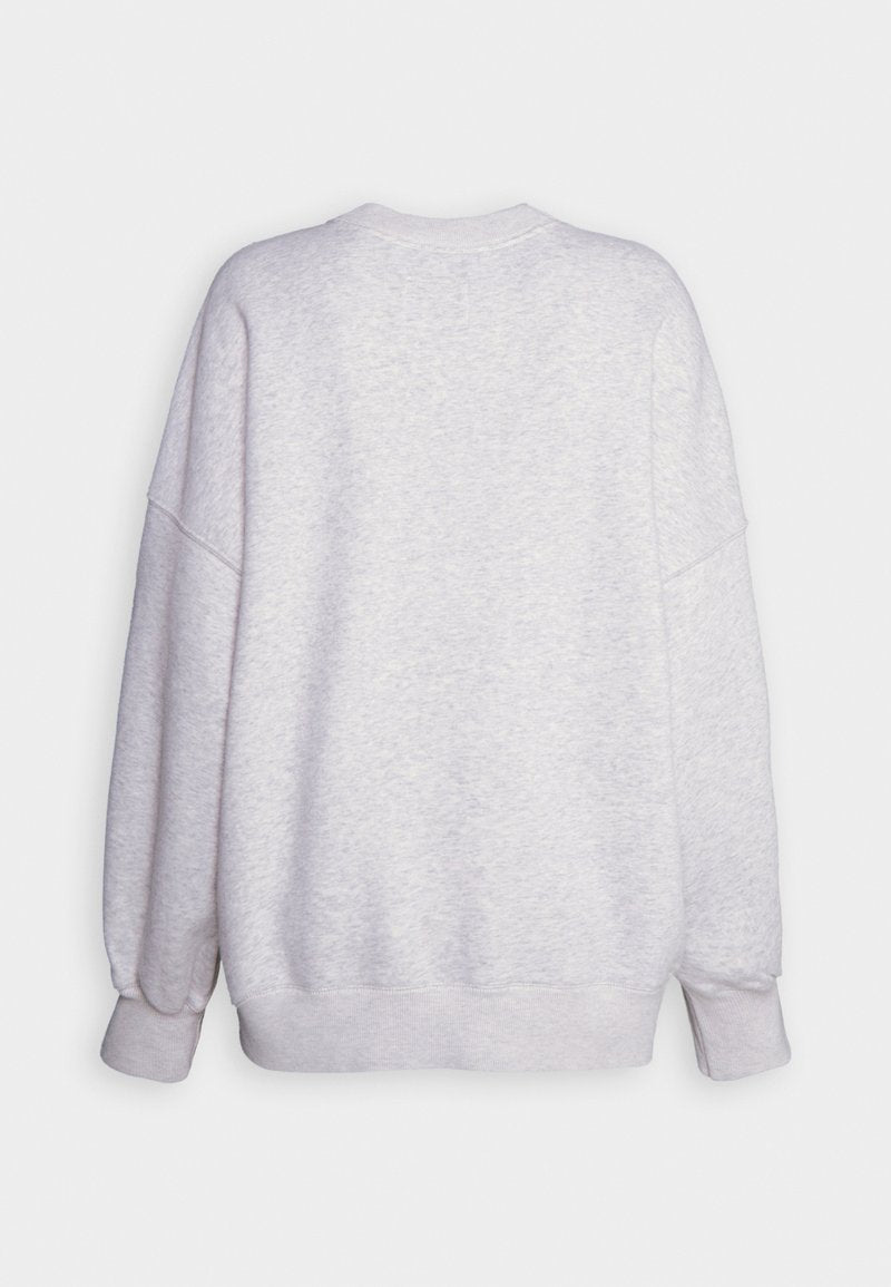 Abercrombie & Fitch THE SOFTAF MAX PATCH LONG SUNDAY CREW - Sweatshirt - Grey