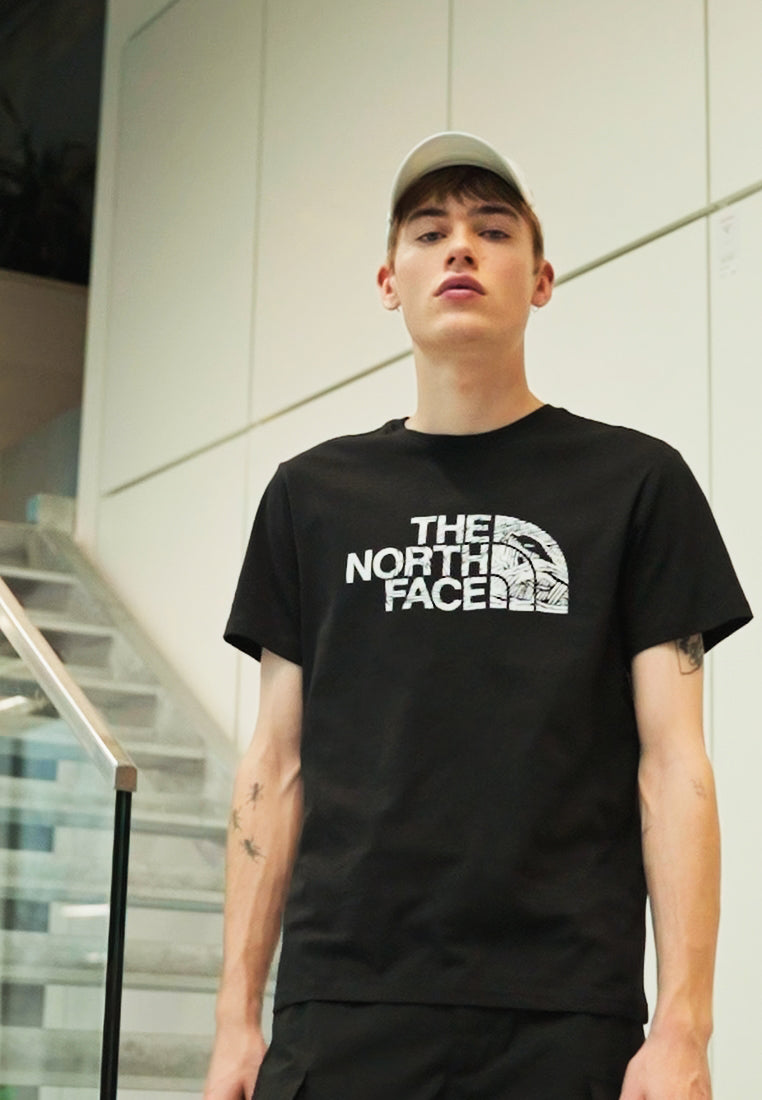 The North Face WOODCUT DOME TEE - T-Shirt Print - Black