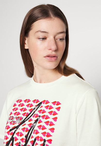  GATTINI - T-Shirt Print - Bianco