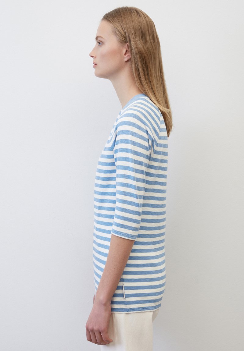 Marc O'Polo DENIM RAGLAN-STREIFEN- REGULAR AUS - Langarmshirt - Multi Soft Sky Blue