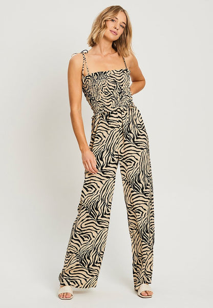 Calli JENNI - Jumpsuit - Beige Tiger