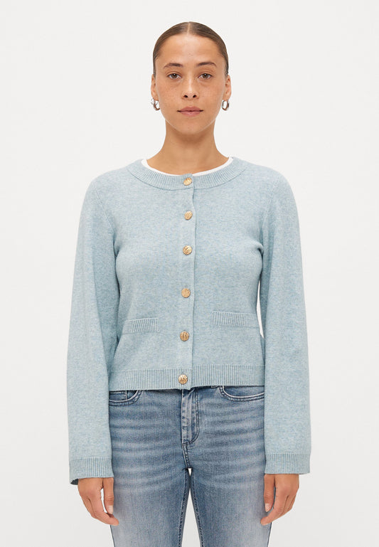 ONLY Petite ONLIBI ELLA BUTTON CARDIGAN - Cardigan - Arona/gold-coloured